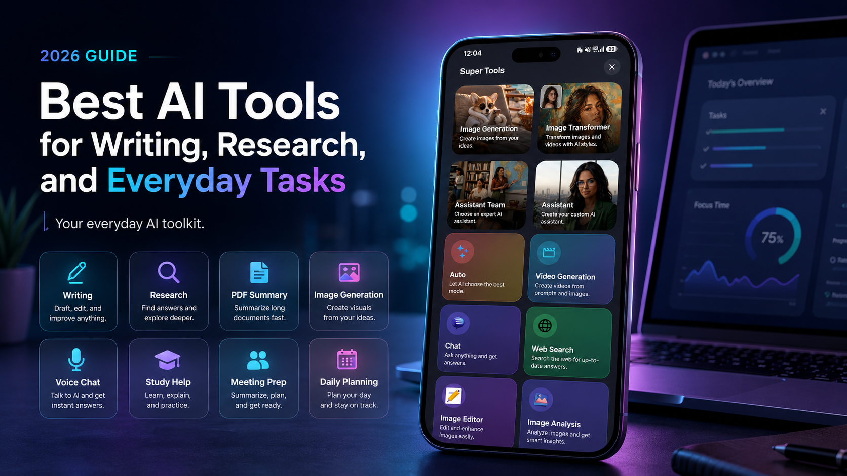 Best AI Tools for Writing, Research, and Everyday Tasks in 2026